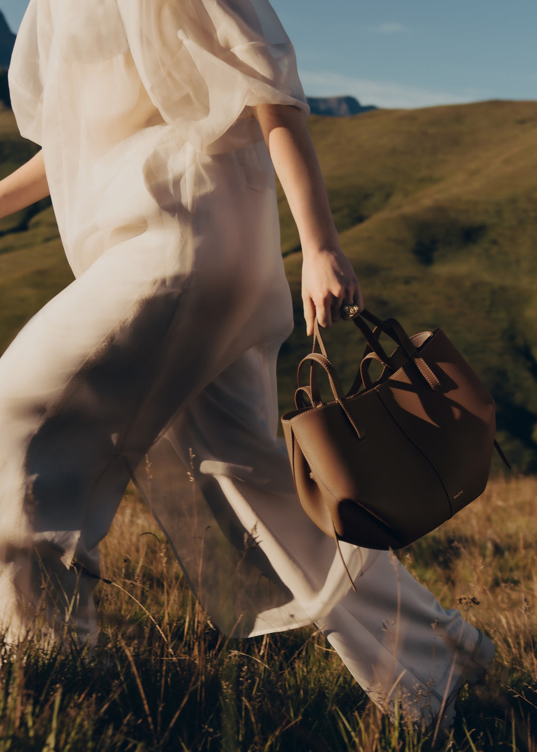 Polène | Sac - Cyme Mini - Camel Grainé