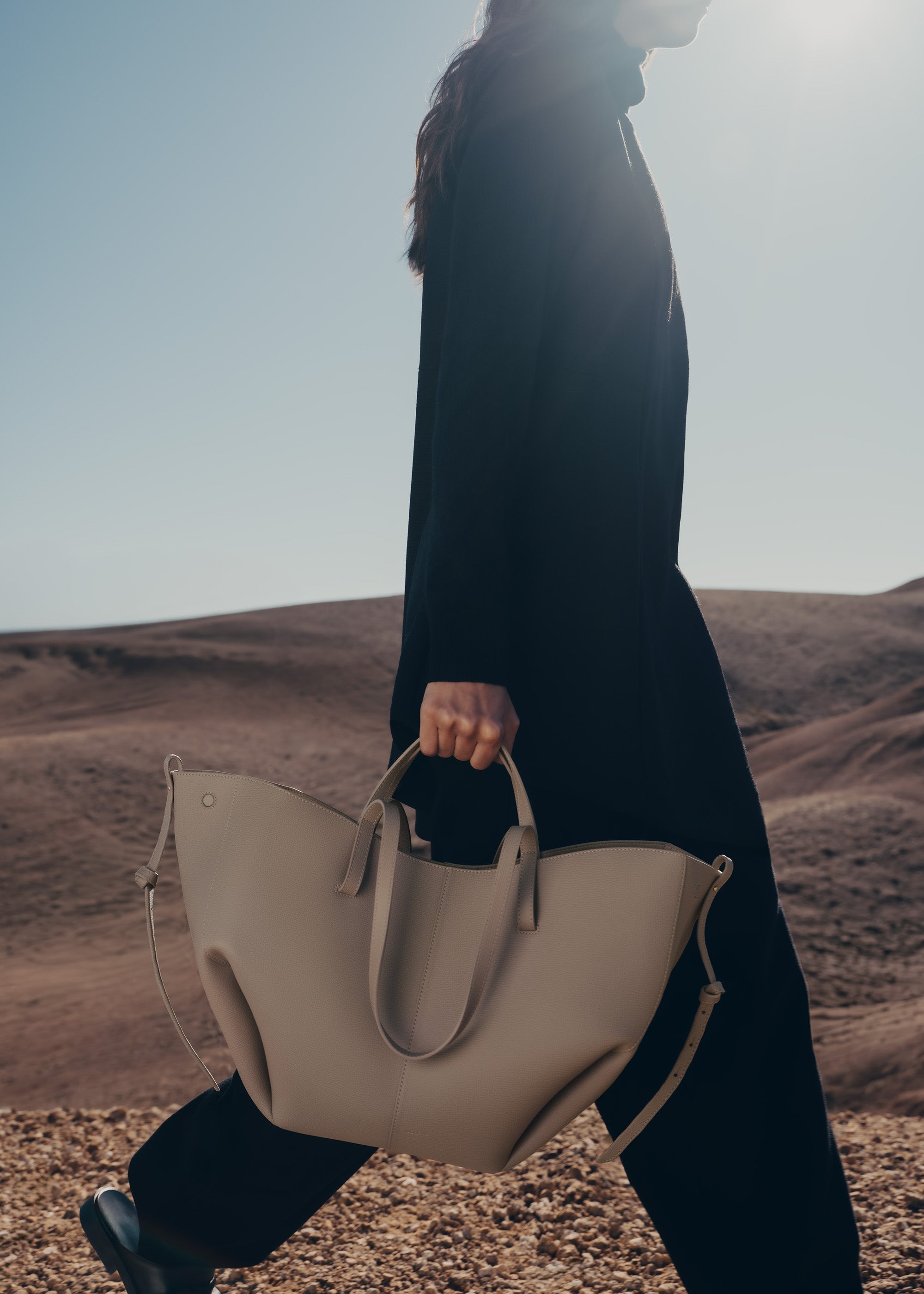 Polène | Sac - Cyme - Taupe Grainé – Polène FR