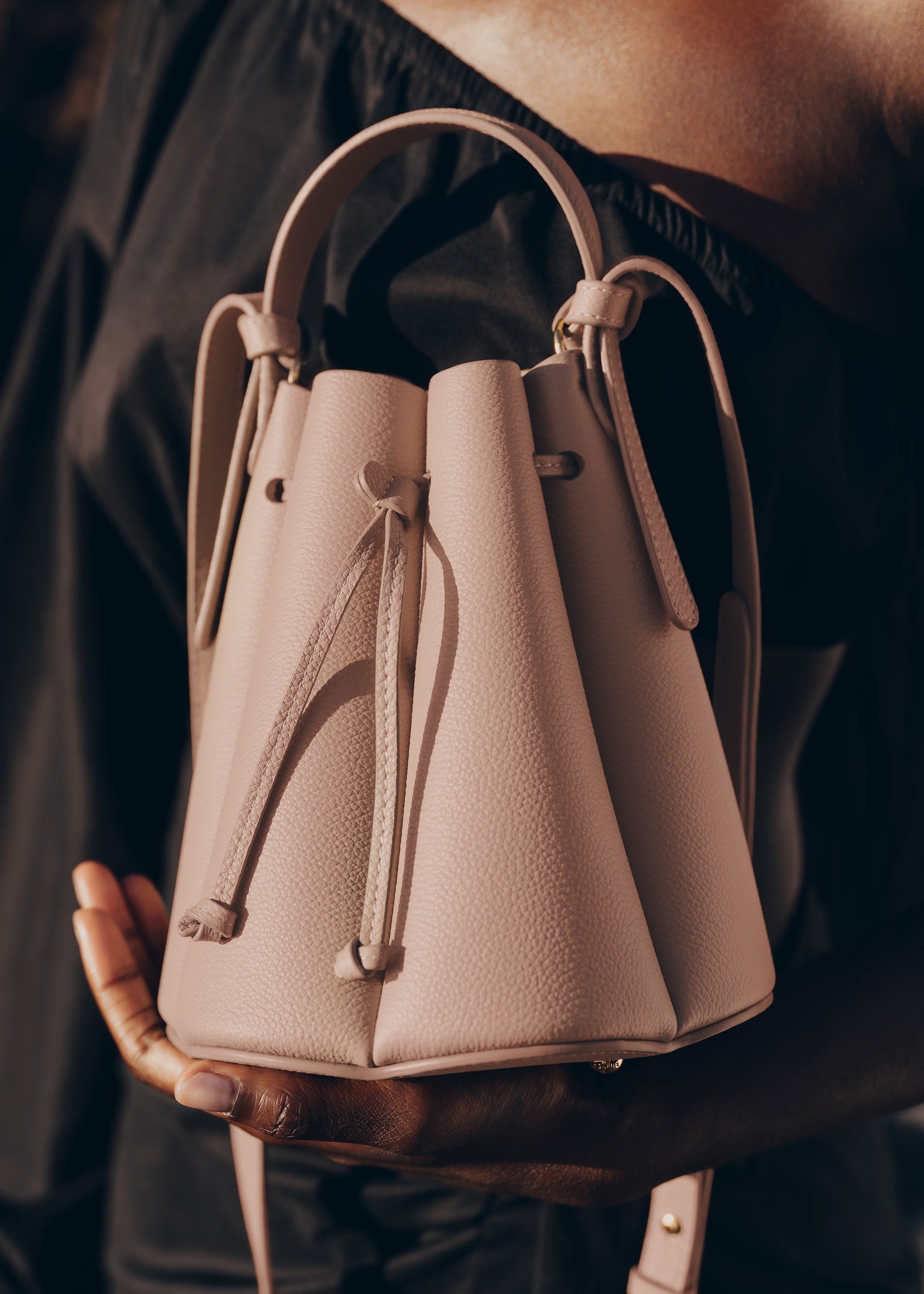 Polène | Sac - Numéro Huit Mini - Nude Grainé – Polène FR