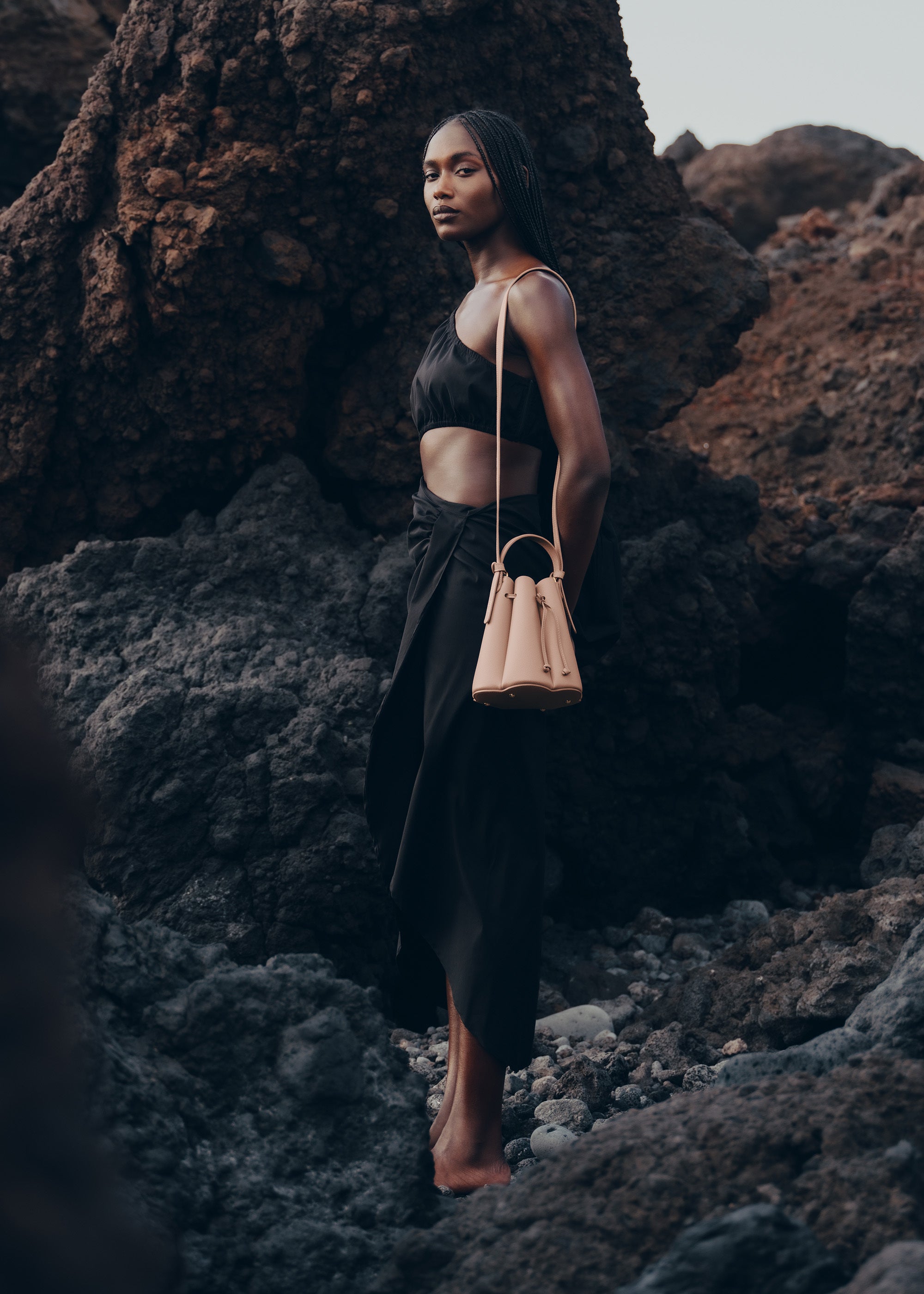 Polène | Sac - Numéro Huit Mini - Nude Grainé – Polène FR
