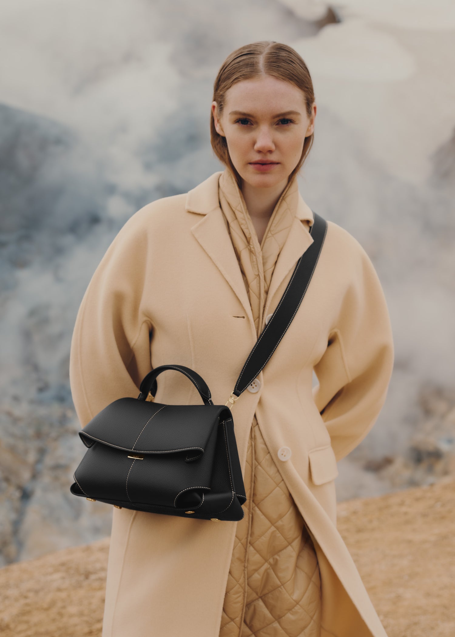 Polène Sac Mokki Noir Grainé