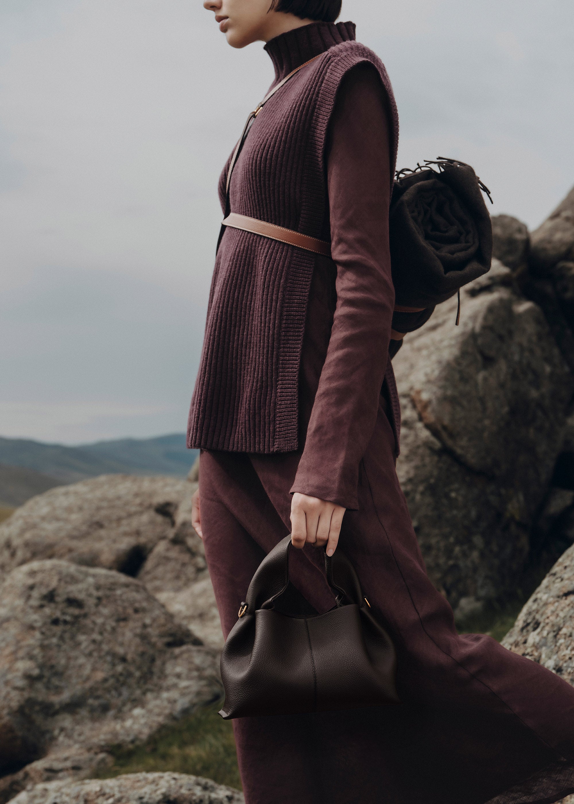 Polene Mini Polène | Sac - Numéro Neuf Mini - Ébène Grainé