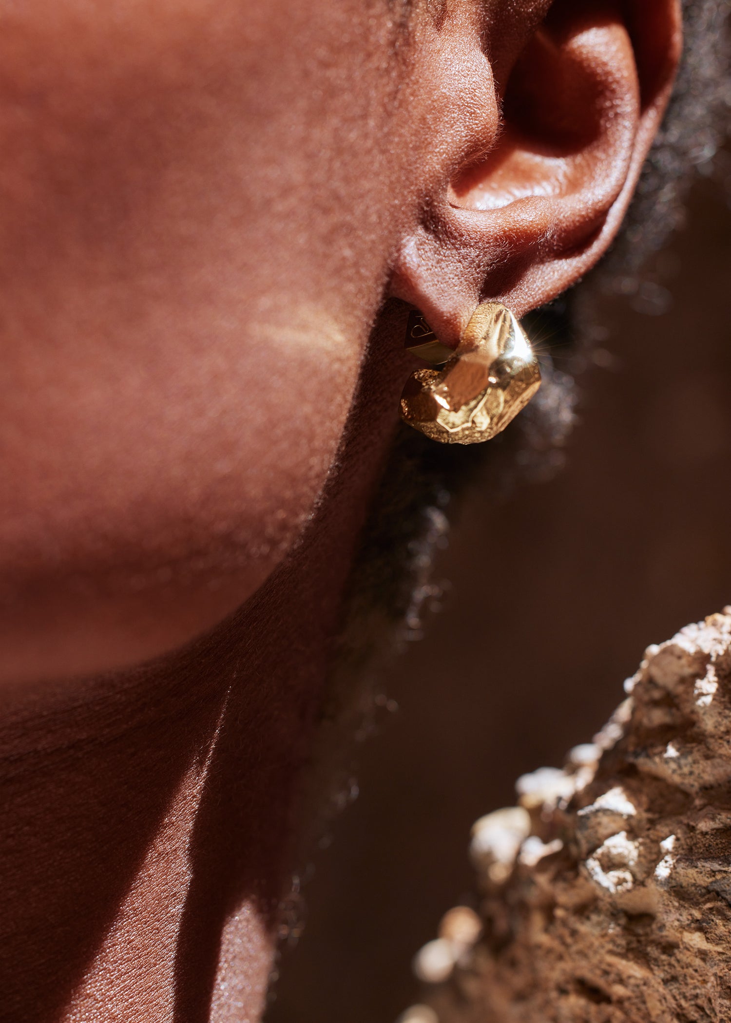 Puces d’oreilles Eroz - Dorée à l’or 24 carats