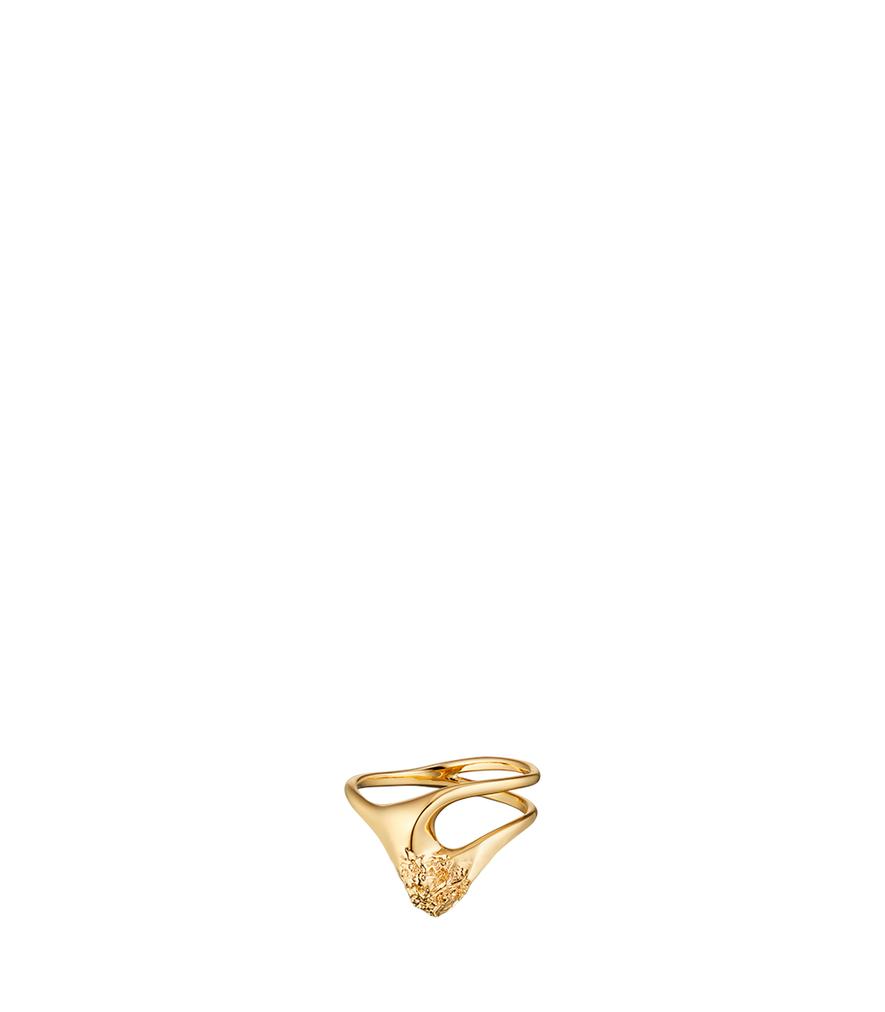 Bague fine Eroz - Dorée à l’or 24 carats