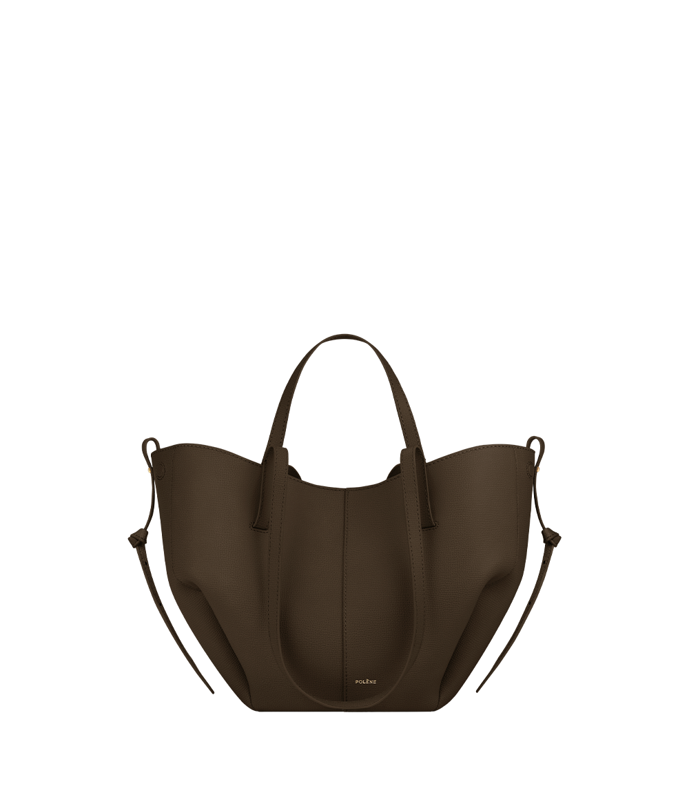 Polène | Sac - Cyme Mini - Marron Glacé Grainé – Polène FR