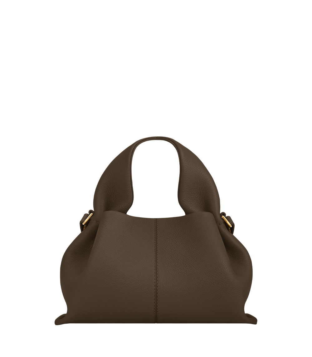 Polène | Sac - Numéro Neuf Mini - Marron Glacé Grainé – Polène FR