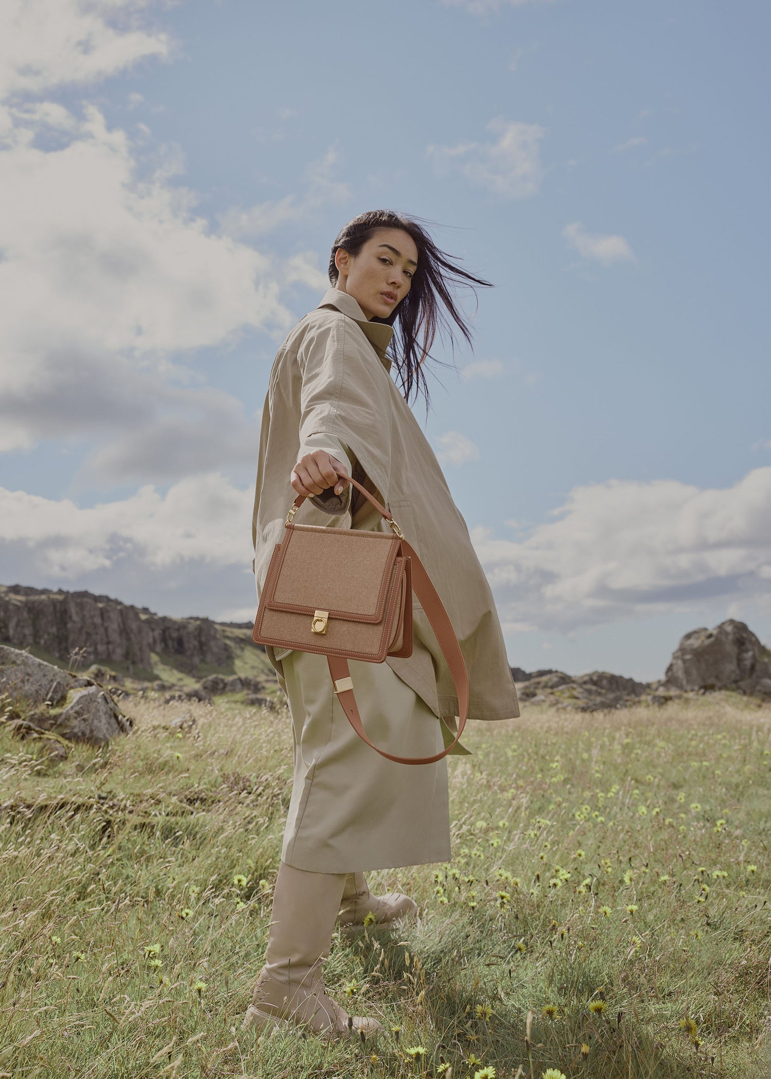 Numéro Sept - Tissé duo camel